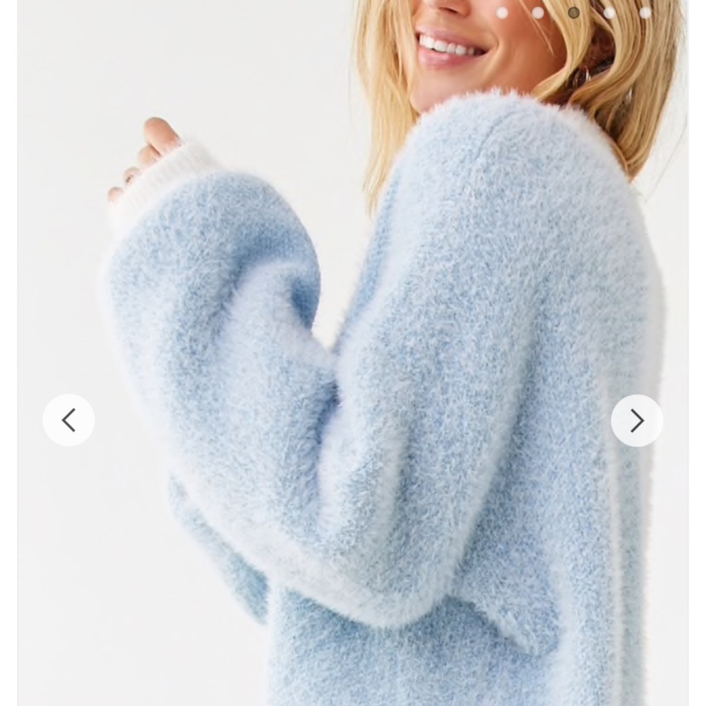 Fuzzy Ribbed Sweater - Picture 2 of 4